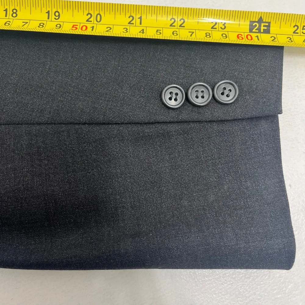 Brooks Brothers 346 Men Single Breasted Blazer Jacket Black 3-Button Long Sleeve